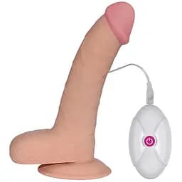 Реалистичный вибратор Lovetoy The Ultra Soft Dude 20 см телесный