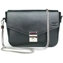 Жіноча шкіряна сумочка Yoko чорна