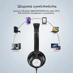 Провідна гарнітура New Bee H362 з кнопками управління і шумозаглушенням Бізнес гарнітура. - мініатюра 5