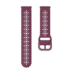 Ремінець Flower Samsung Galaxy Watch Active 2 40mm44mm - темно-червоний ширина кріплення 20мм силікон Watchbands (W32-7WB91199940) - мініатюра 3