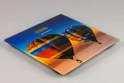 Напольные электронные весы бытовые Grunhelm BES-AIR стеклянные весы Воздушные шары 180 кг