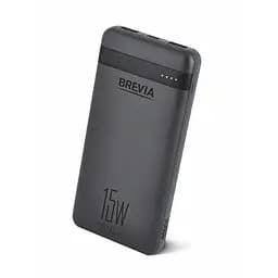 Повербанк (Power Bank) Brevia 10000mAh 15W Li-Pol черный(45115)