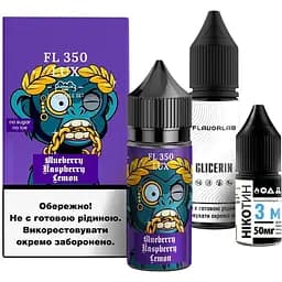 Набор компонентов для самозамеса солевой жидкости Flavorlab FL350 LUX 30 мл 0-50 мг Черника Малина (16472)