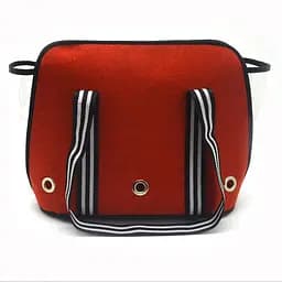 Сумка переноска Zoo-hunt для малых пород собак и кошек Олимп №0 22х32х31 см красная