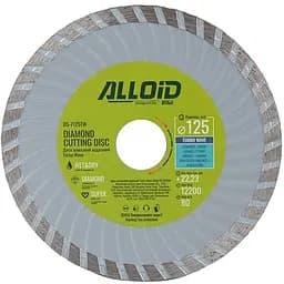 Диск алмазний Alloid Building Tools Turbo Wave відрізний 125 мм (DS-7125TW)