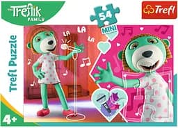 Набір Пазли - (54 елм. Міні) - "Музика" / Сім'я Трефликів
