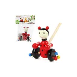 Деревянная игрушка Каталка на палке, 49 см, животное 10 см, 8 видов