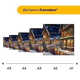 Пазл дерев'яний Гірлянди Нічного Міста, А5, Картонна коробка 35 елементів - мініатюра 2