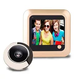 Відеоглазок дверний кольоровий для квартири Kivos P100 з 2.4 "екраном і збереженням фото (100389)