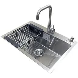 Комплект мийка + змішувач Romzha Arta U-600S (B)