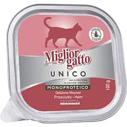 Влажный корм для кошек Morando Migliorgatto Unico Delicious прошуто 100 г