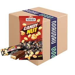 Уцінка. Цукерки Roshen Candy Nut нуга і м'яка карамель з арахісом 1 кг