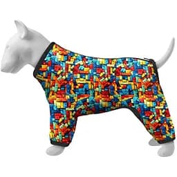 Ветровка для собак Waudog Clothes Блоки S32