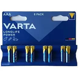 Батарейка Varta Longlife Power AAA(R3) blister 6+2 (8/160) (АРТ8936)