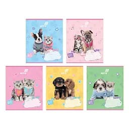 Набір зошитів Kite 12 арк., лін., УФ лак + глітер, 25 шт. (SP26-234)