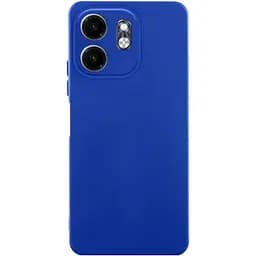 Чехол TPU GETMAN Liquid Silk Full Camera для Samsung Galaxy A31 Синий / Deep navy