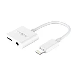 Зарядный и аудио адаптер ORICO Lightning - 3.5 мм/Lightning (2LT-WH-BP)