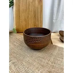 Салатник керамический (глиняный) резной Колосок 700 мл