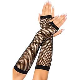 Мітенки Leg Avenue RhinestOne Fishnet Arm Warmers Black