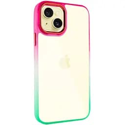 Чохол Epik TPU+PC Fresh sip series для Apple iPhone 13, 6.1 Салатовий/Рожевий