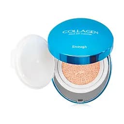 Тональный кушон Коллаген Collagen Aqua Air Cushion SPF50+ PA+++ (21) Enough 15 г