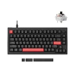Клавіатура механічна X4 84Key, Keychron Brown, USB-A, QMK/VIA, Hot-Swap, EN/UKR, RGB, чорний Lemokey teh0013870 - мініатюра 2