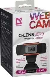 Веб-камера Defender G-Lens 2579, Black, 1280x720 / 30 fps, мікрофон, кут огляду 48°, універсальне кріплення, USB, 1.2 м (63179) - мініатюра 6