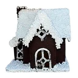 Будиночок декоративний новорічний дерев'яний 10х10х10 см Dashuri 8066770909