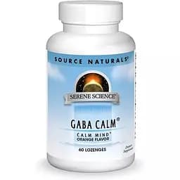 Амінокислота Source Naturals Serene Science GABA Calm Mind, 60 льодяників - Апельсин