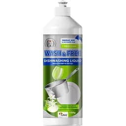 Средство для мытья посуды Wash&Free Зеленое яблоко и экстракт эдельвейса 1 л (723086)