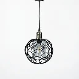 Підвіс в стилі Лофт у чорному круглому корпусі | Арт. 12639 BK | Line F