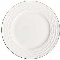 Тарелка Lefard Золотая волна 19 см белая с золотым (359-478-7)