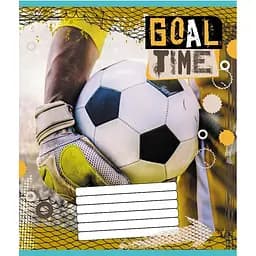 Зошит учнівський "М'яч" Leader 012-510027C-5 в косу лінію, 12 аркушів