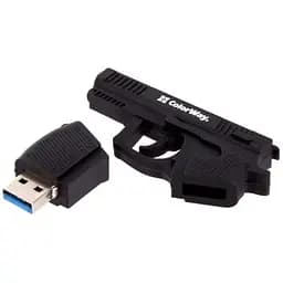 USB флеш накопичувач ColorWay Pistol 32 GB 3.0 Black (CW-USBPL32) - мініатюра 5