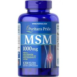 Метилсульфонілметан Puritans Pride MSM 1000 мг 120 капсул