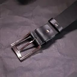 Брючний ремінь для чоловіків з натуральної шкіри Grande Pelle 11674 чорний 120 см - мініатюра 8