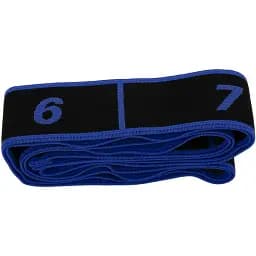 Резинка для фітнесу з петлями Gymtek Queenfit 86,5 х 4см чорно-блакитна - мініатюра 7