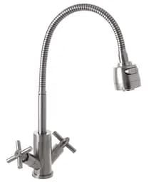 Змішувач для кухні Mixxus DVE 011 з гнучким виливом SS2823