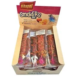 Лакомство для попугаев Vitapol колба Box клубника 12 шт.