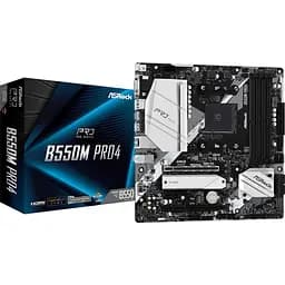 Материнська плата ASRock B550M Pro4 (AM4/B550, 4xDDR4, 2xPCIex16, DP/HDMI/VGA, 6xSATAІІІ, 3xM.2, GLan, 7.1ch, mATX) - мініатюра 5