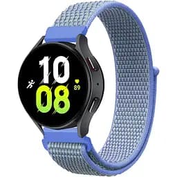 Ремінець нейлоновий на липучці для смарт-годинника BeWatch Samsung 20 мм Blue (1011342.1UW)