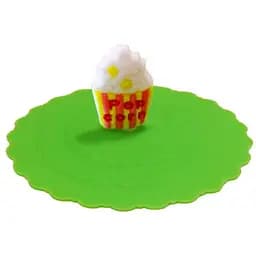 Крышка для консервы силиконовая, зеленая 10 см 