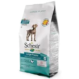 Сухий корм Schesir Dog Large Puppy 12 кг шезир курка монопротеїновий для цуценят великих порід