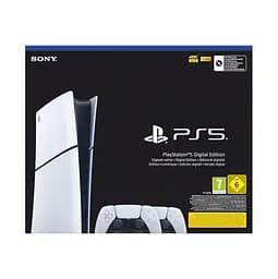 Консоль Sony PlayStation 5 Slim Digital Edition 1TB + 2 Геймпада бездротових DualSense White + гарантія Б/В