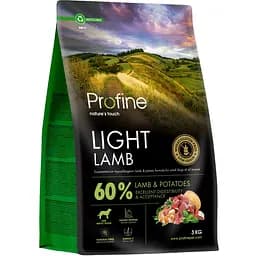 Сухий корм для собак з надмірною вагою Profine Light Lamb and Potatoes з ягнятиною та картоплею 3 кг