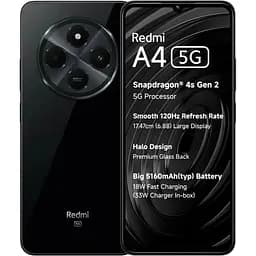 Смартфон Xiaomi Redmi A4 5G 4/128GB Starry Black (Global Version) [Без NFC]