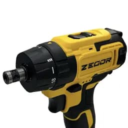 Шуруповерт професійний акумуляторний Zegor CDP-21Q/21В/37 Нм/дві швидкості/2 батареї 21 В 2 Ач/реверс/підсвічування/кейс
 - мініатюра 7