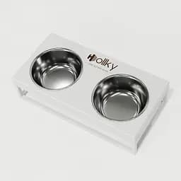 Hollky Base S — миски на підставці для маленьких собак та котів (2 × 0,45 л) - мініатюра 7