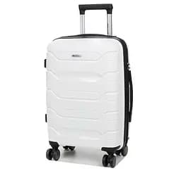 Валіза маленька S поліпропілен Worldline Airtex 282 46л 54×36×23см Білий