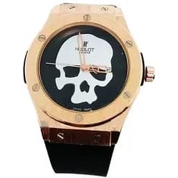 Мужские наручные часы Hublot с черепом 45 мм Золотой (2104618465)